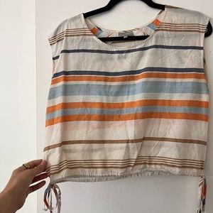 The Odell’s striped crop top